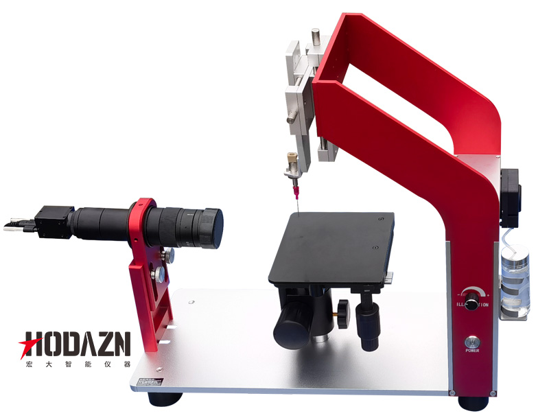 全自动水滴角测试仪物体表面接触角静态动态材料表面附着光学测量
